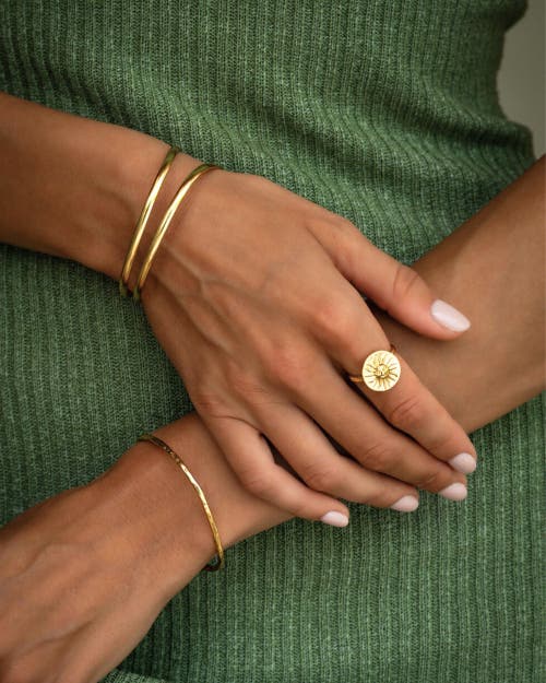Ottoman Hands Nefeli Flow Cuff Bracelet In Gold