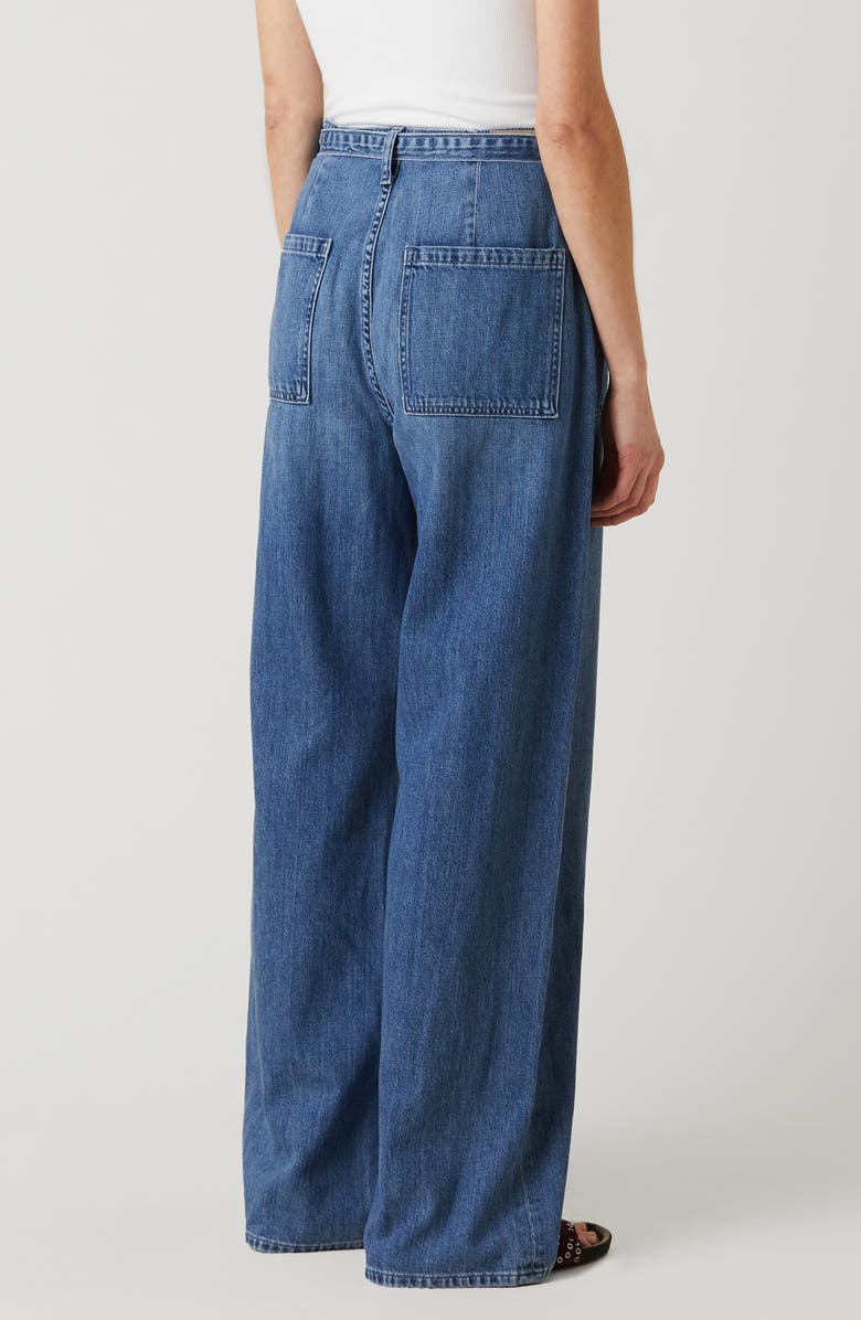 LE JEAN Rory Relaxed Tie Waist Wide Leg Jeans, Alternate, color, Cascade