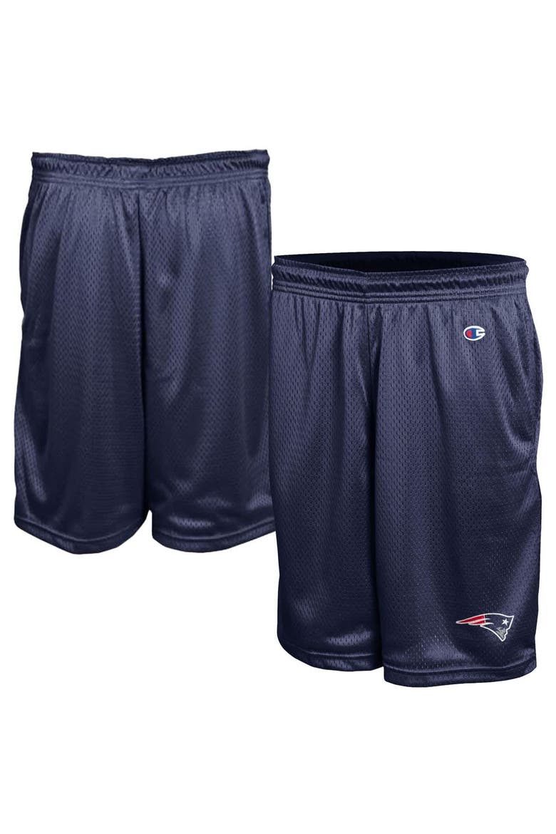 Men's Champion Navy New England Patriots Classic Mesh Shorts, Main, color, Navy
