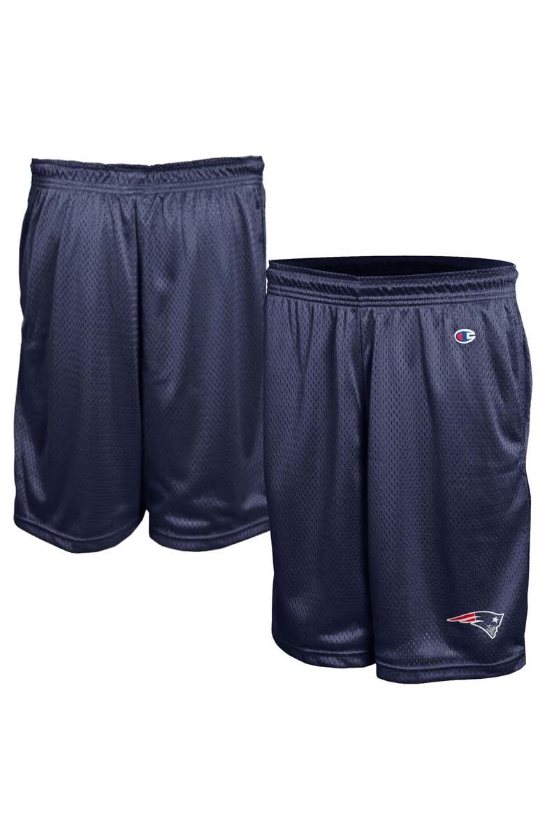 Champion Men's Champion Navy New England Patriots Classic Mesh Shorts, Main, color, Navy