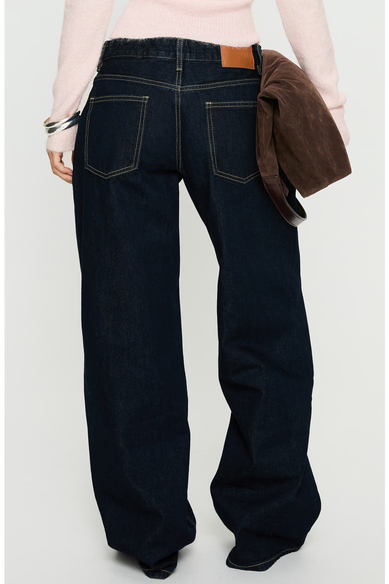 Serenitia Relaxed Jeans, Alternate, color, DARK RAW WASH