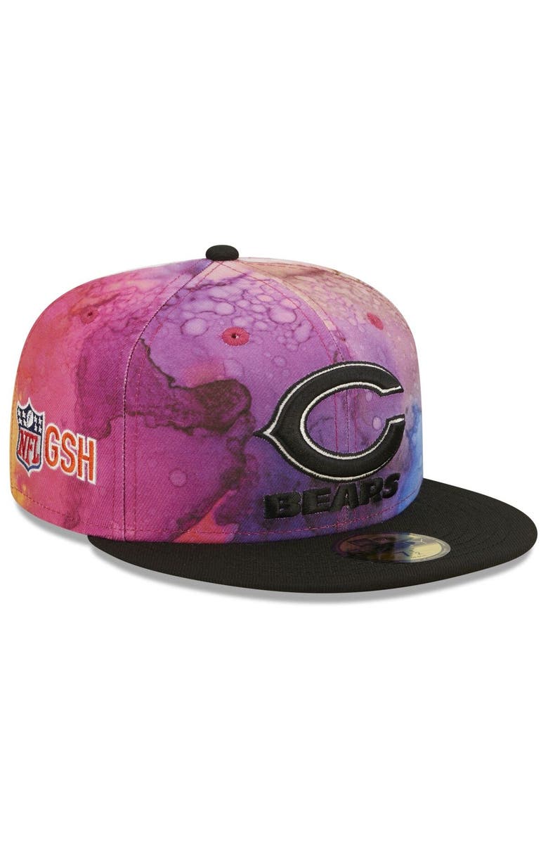 New Era Men's New Era Pink/Black Chicago Bears 2022 NFL Crucial Catch 59FIFTY Fitted Hat, Main, color,