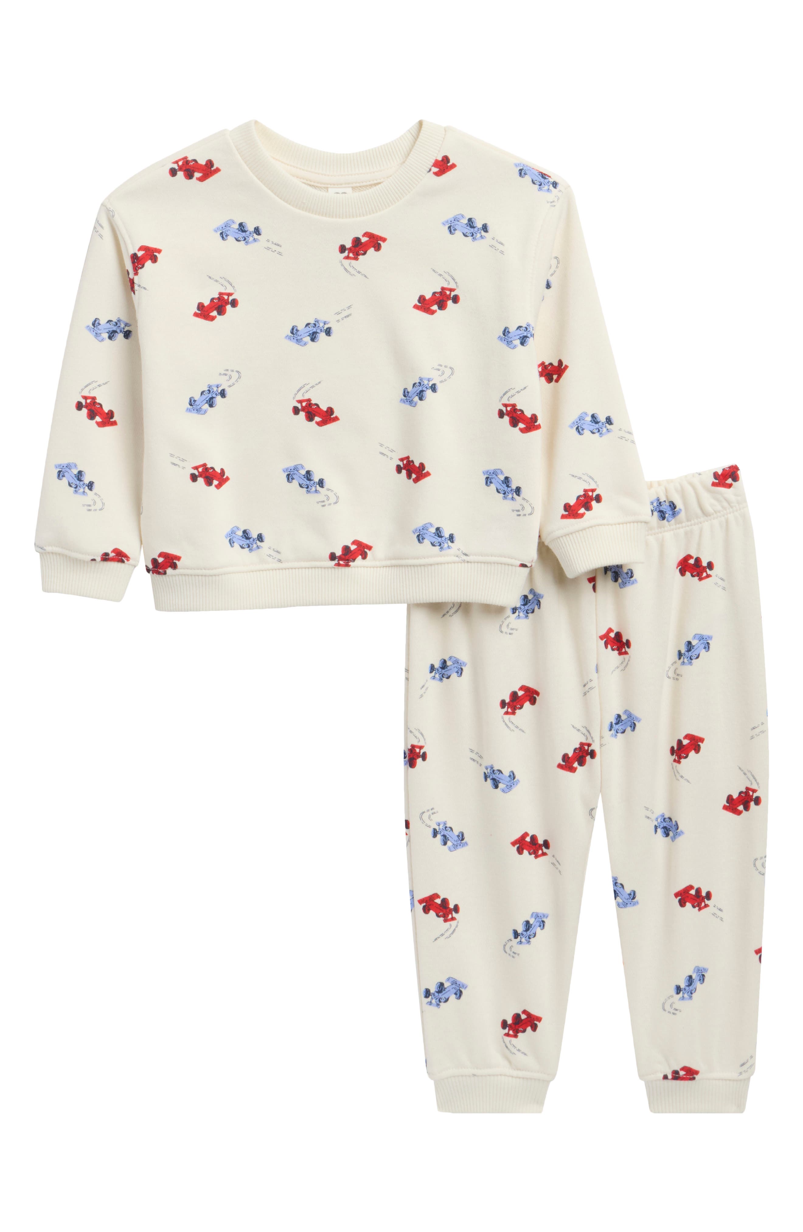 Kids' Checkered Fleece Sweatshirt and Joggers Set