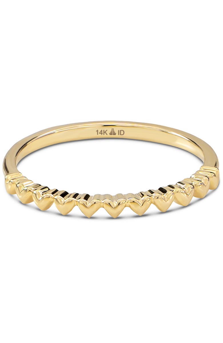 DEVATA Sweet Heart Ring in 14K Gold, Main, color, Yellow Gold