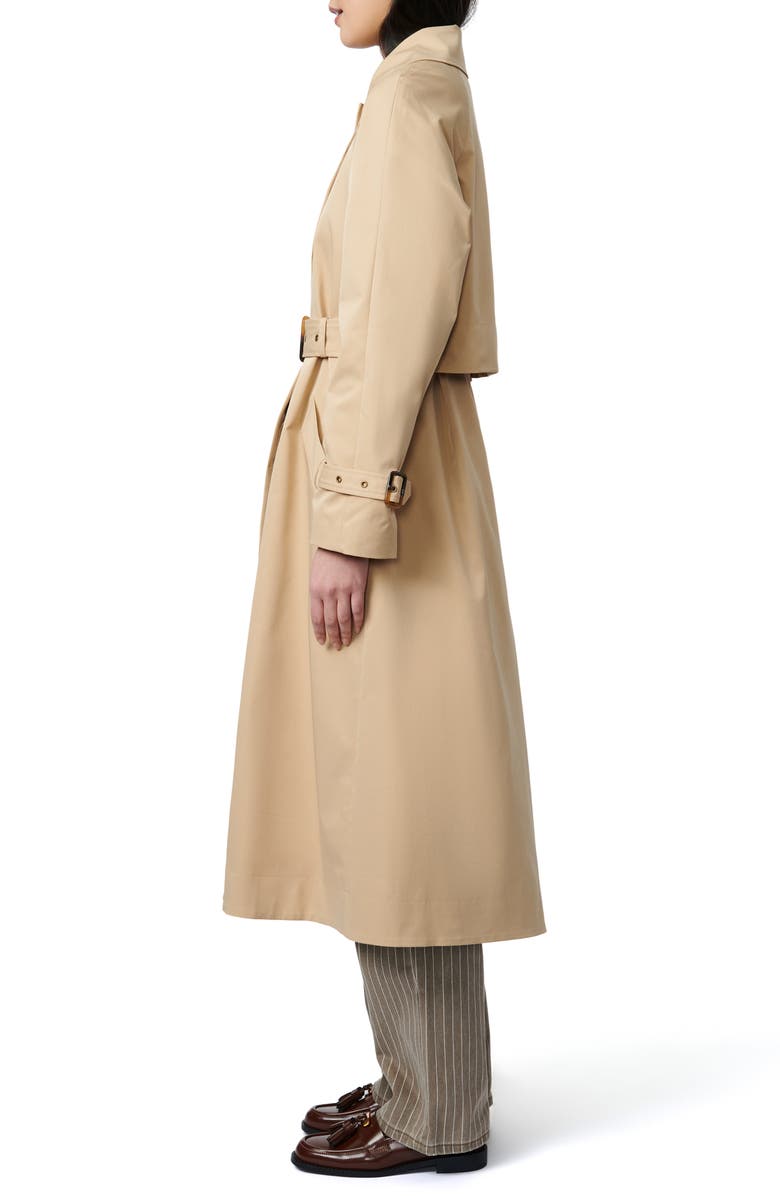 Bernardo Modern Trench Coat, Alternate, color, Sand