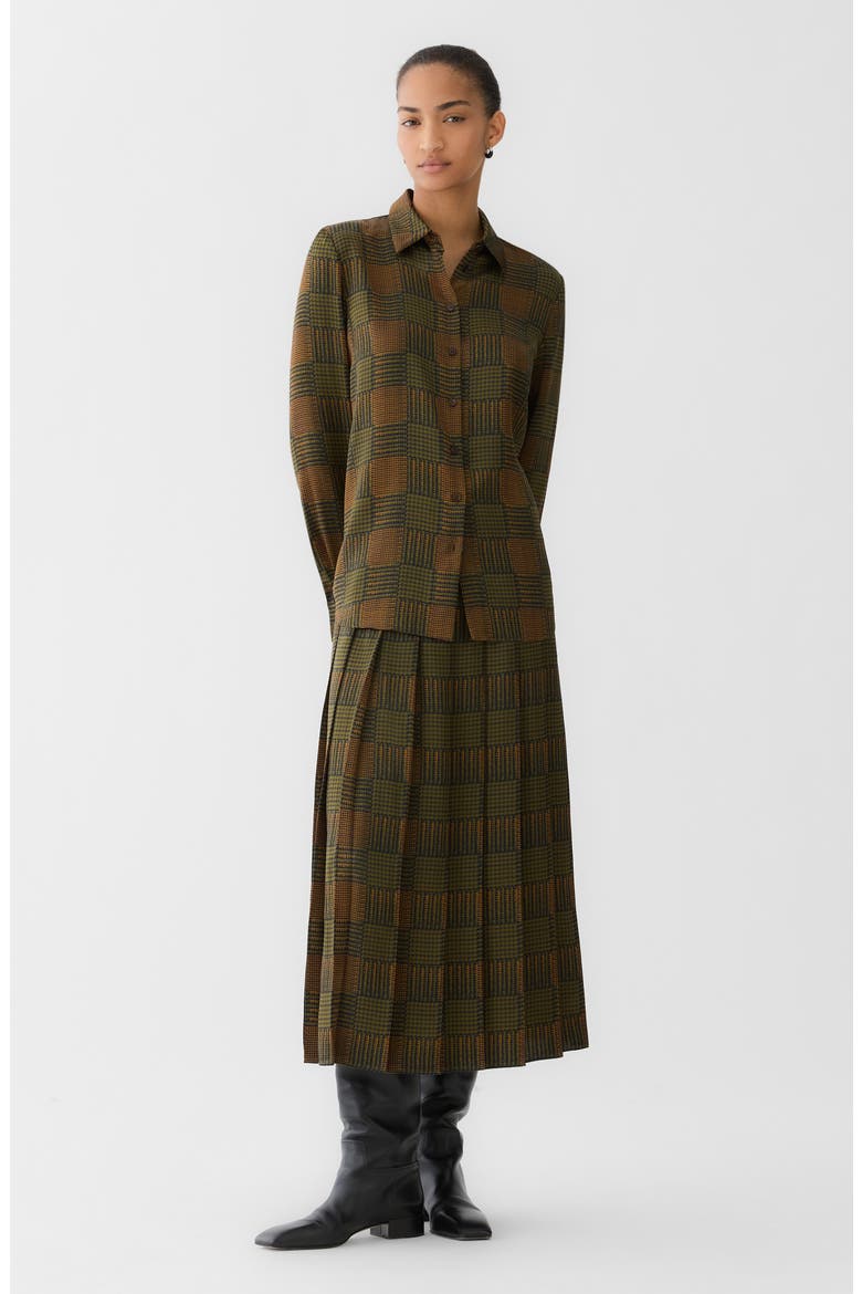 Scottie Silk Shirt, Alternate, color, FORESTMULTI
