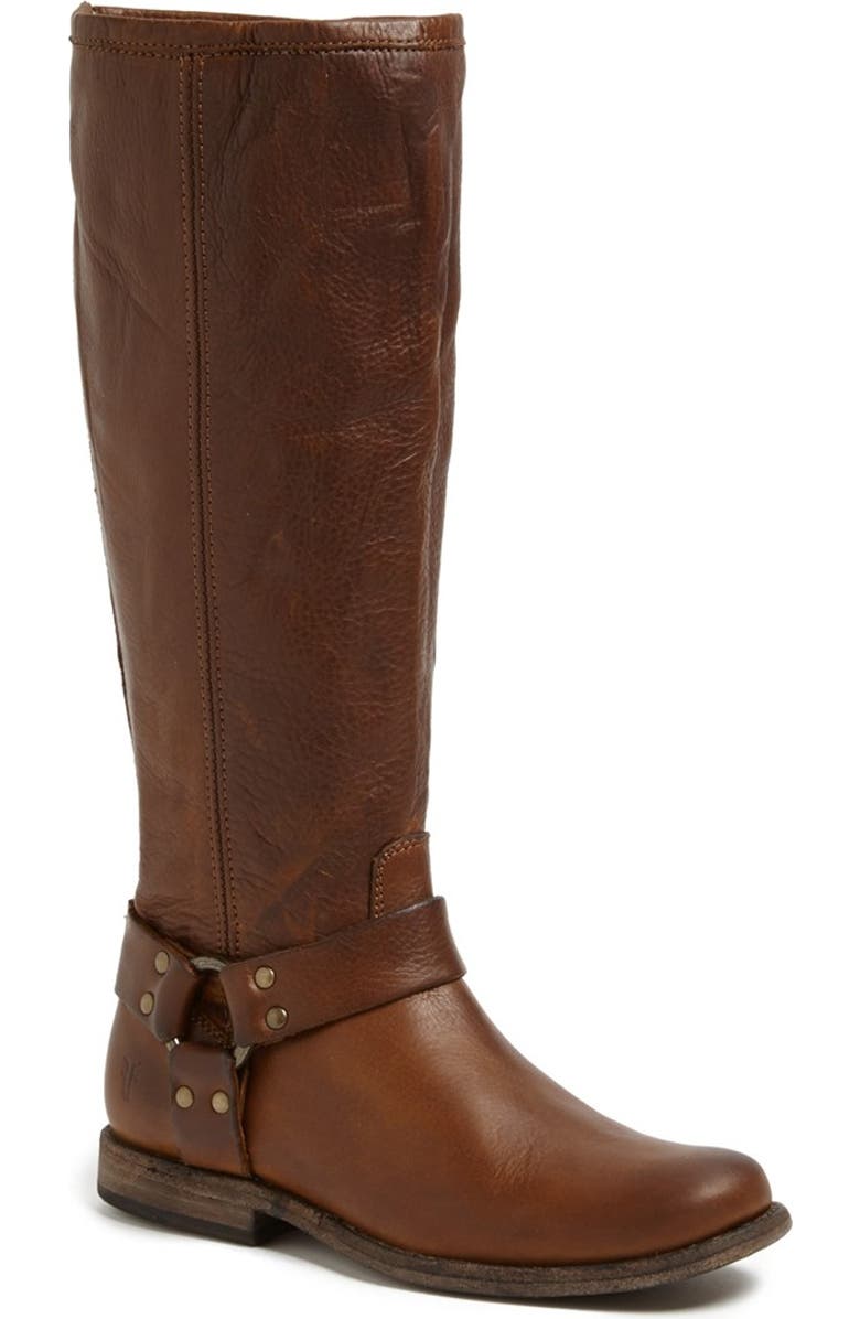Frye 'Phillip Harness' Tall Washed Leather Riding Boot, Main, color,
