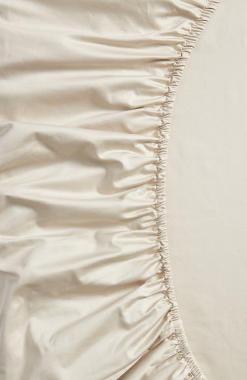 Nordstrom 400 Thread Count Organic Cotton Fitted Sheet In Neutral