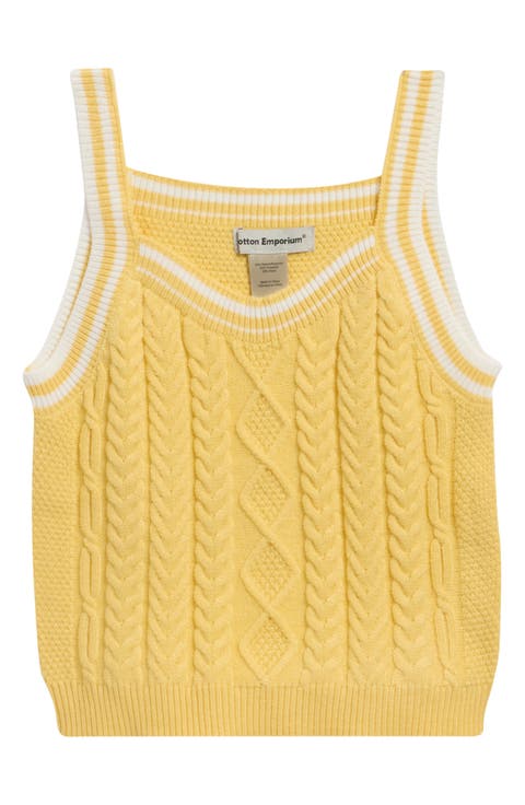 Kids' Cable Stitch Sweater Tank