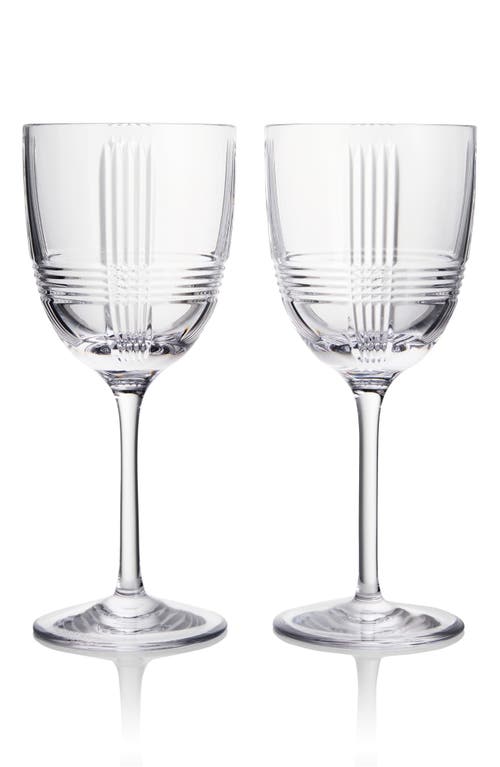 Waterford Marquis Vector Set Of 2 Crystal White Wine Glasses