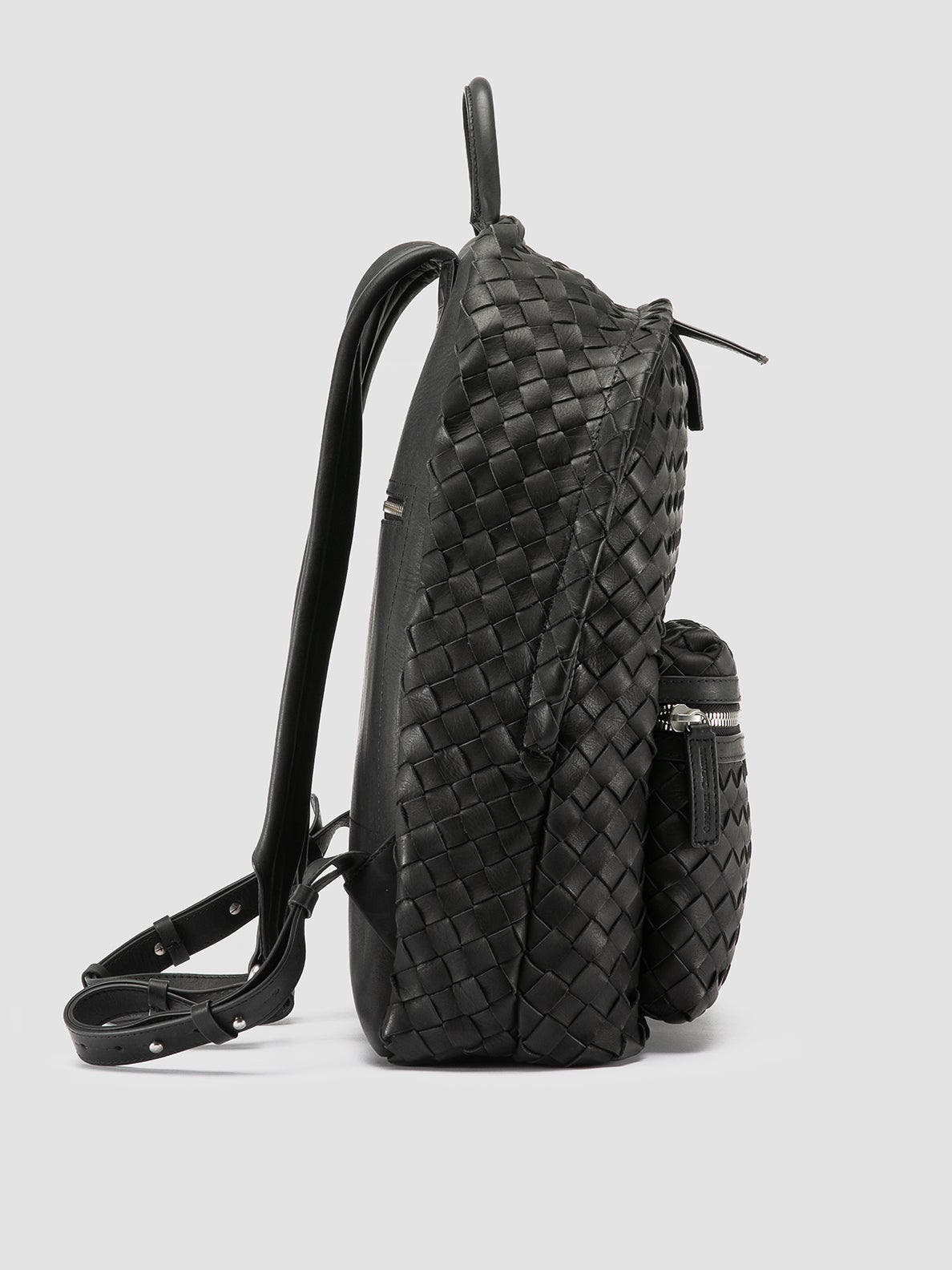 Officine Creative Armor 04 Woven Backpack, Alternate, color, Black