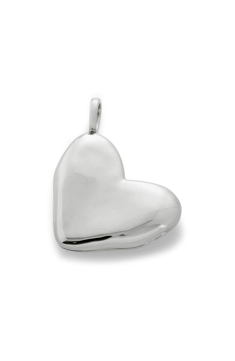 Monica Vinader Sterling Silver Heart Locket, Main, color, Sterling Silver