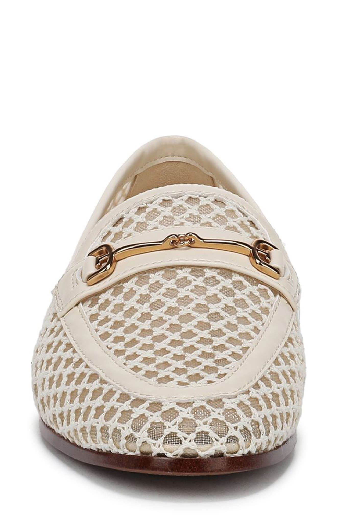 Loraine Mesh Flat, Alternate, color, MODERN IVORY