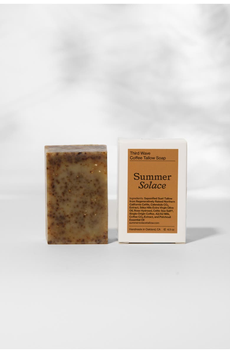 Summer Solace Tallow Third Wave Coffee Bar Soap, Main, color, Off-White