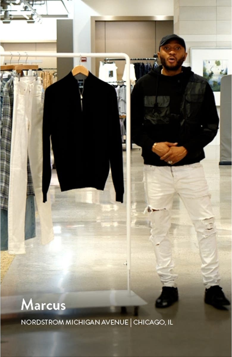 Crown Crafted Artisan Stretch Cashmere Quarter-Zip Pullover, sales video thumbnail