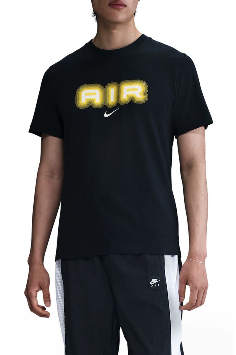 Air Graphic T-Shirt, Main, color, BLACK