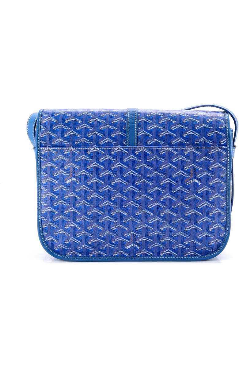 Pre-Owned Goyard Belvedere II Messenger Bag Coated Canvas MM, Alternate, color, Blue