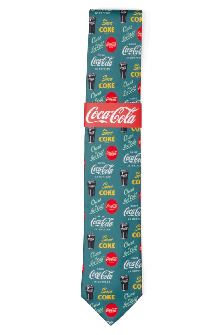 Coca-Cola® Green Tie, Alternate, color, GREEN