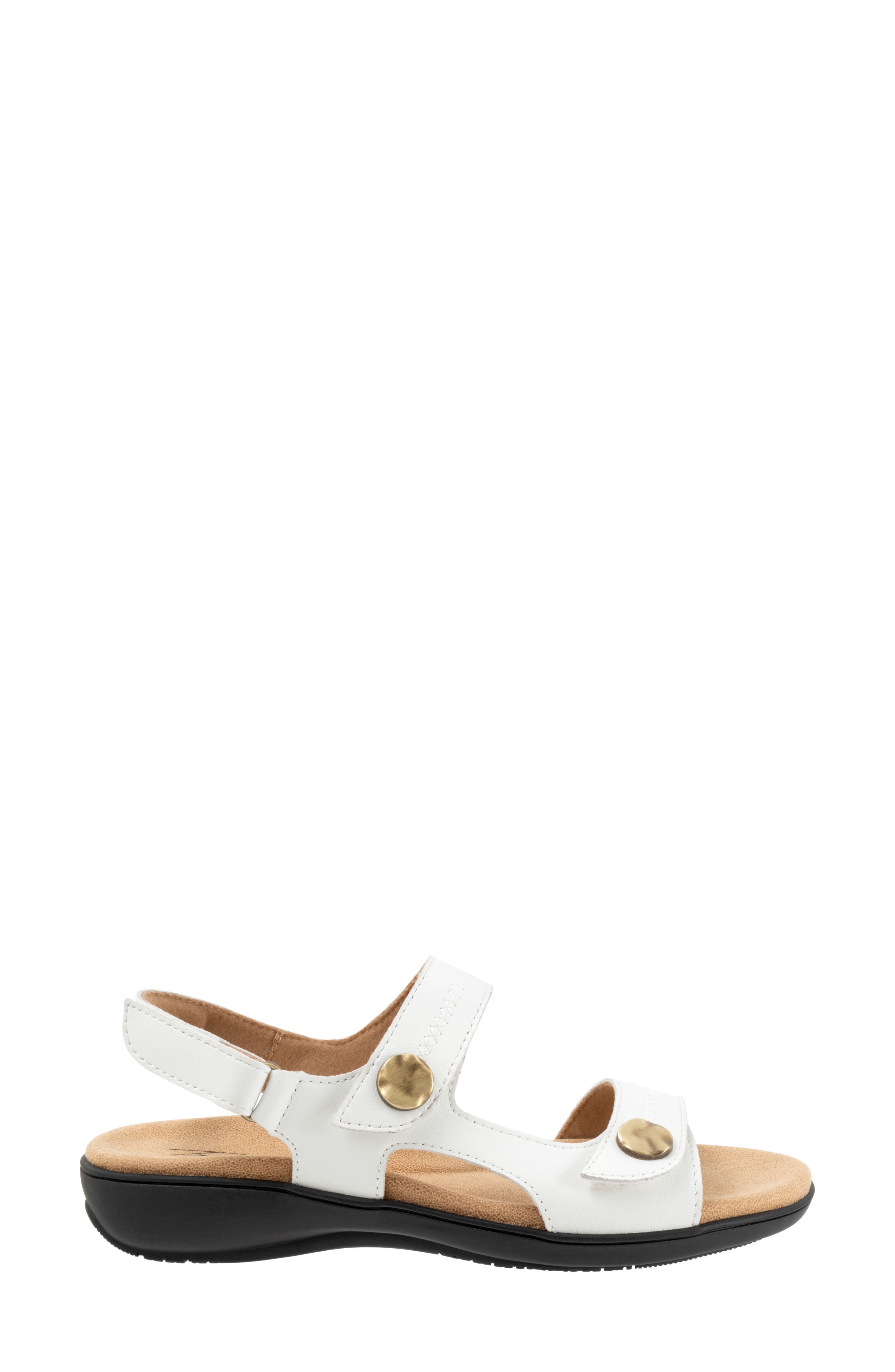 Trotters Romi Stitch Slingback Sandal, Alternate, color, White