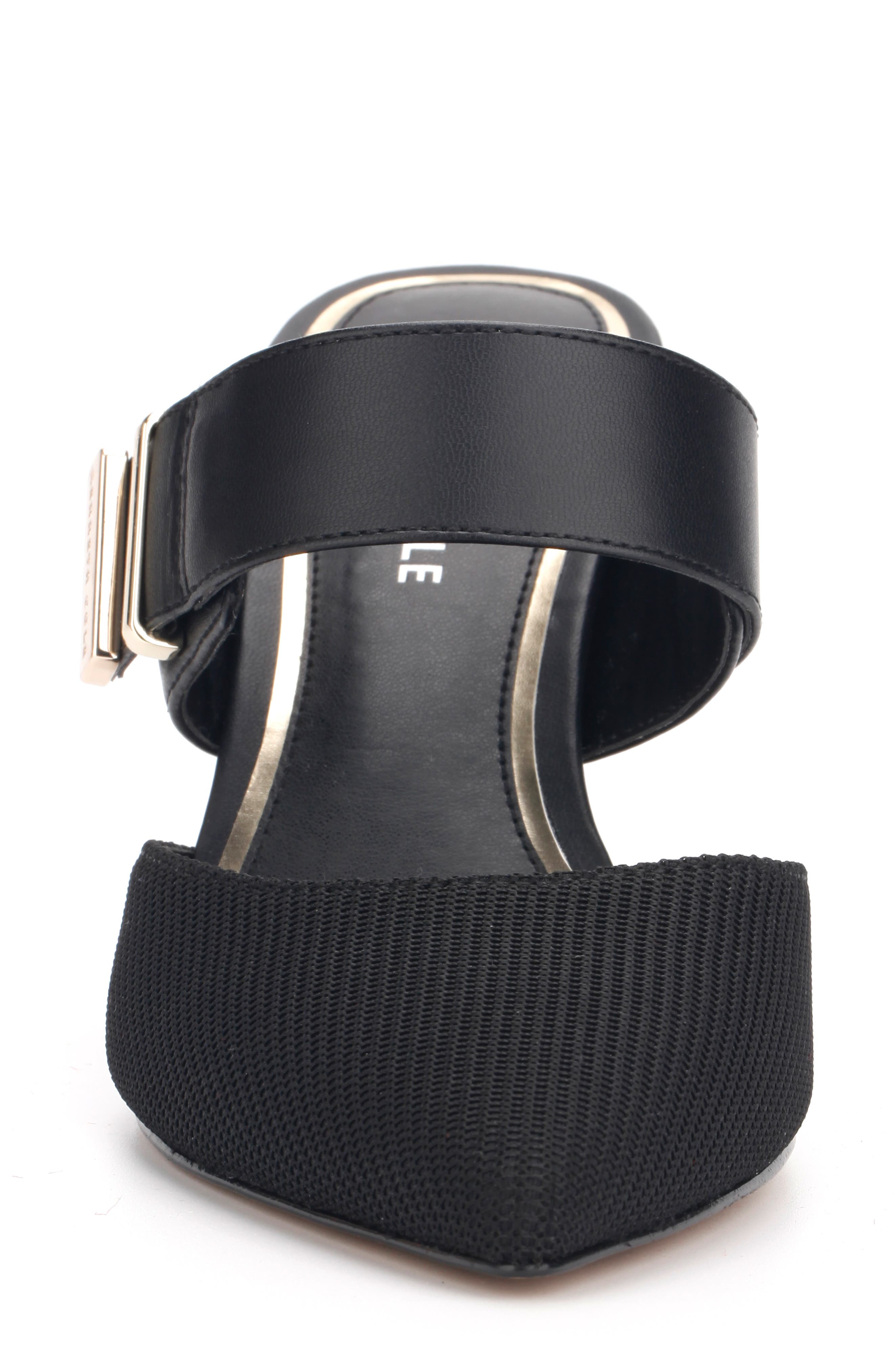 Roslyn Buckle Mule, Alternate, color, BLACK