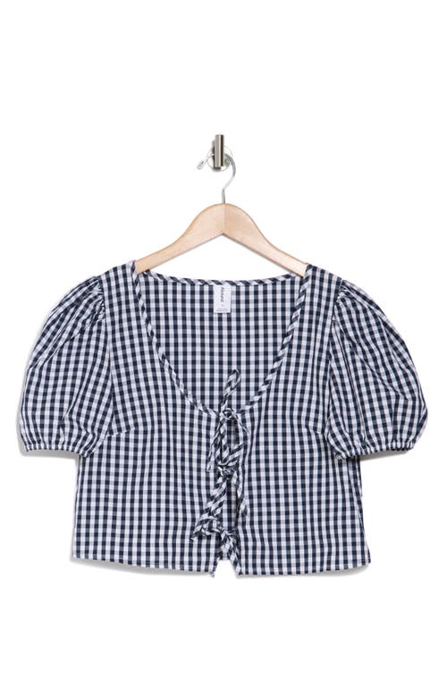 Abound Tie Front Cotton Poplin Crop Top
