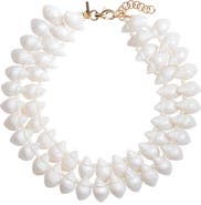 Lele Sadoughi Layered Conch Shell Necklace