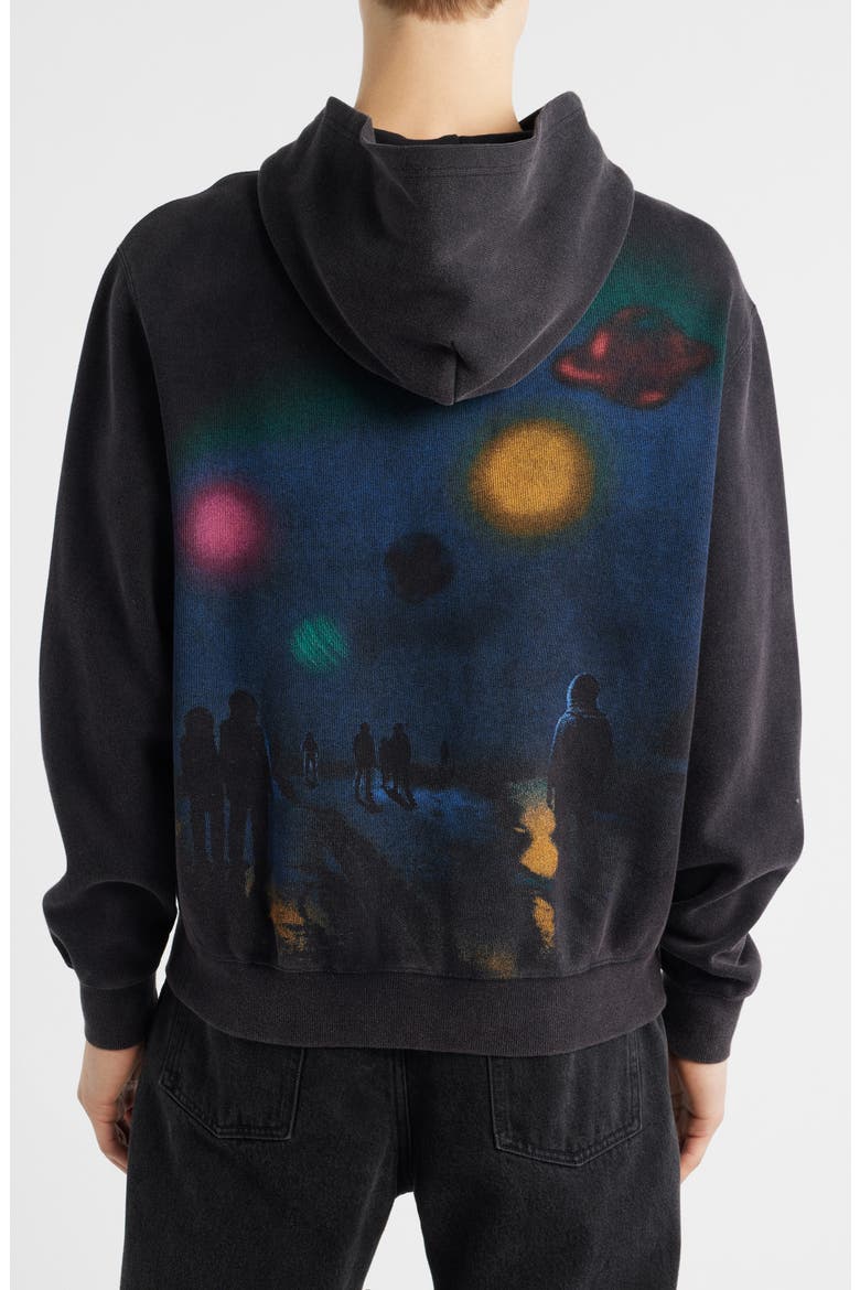 Timelapse Cotton Graphic Hoodie, Alternate, color, BLACK