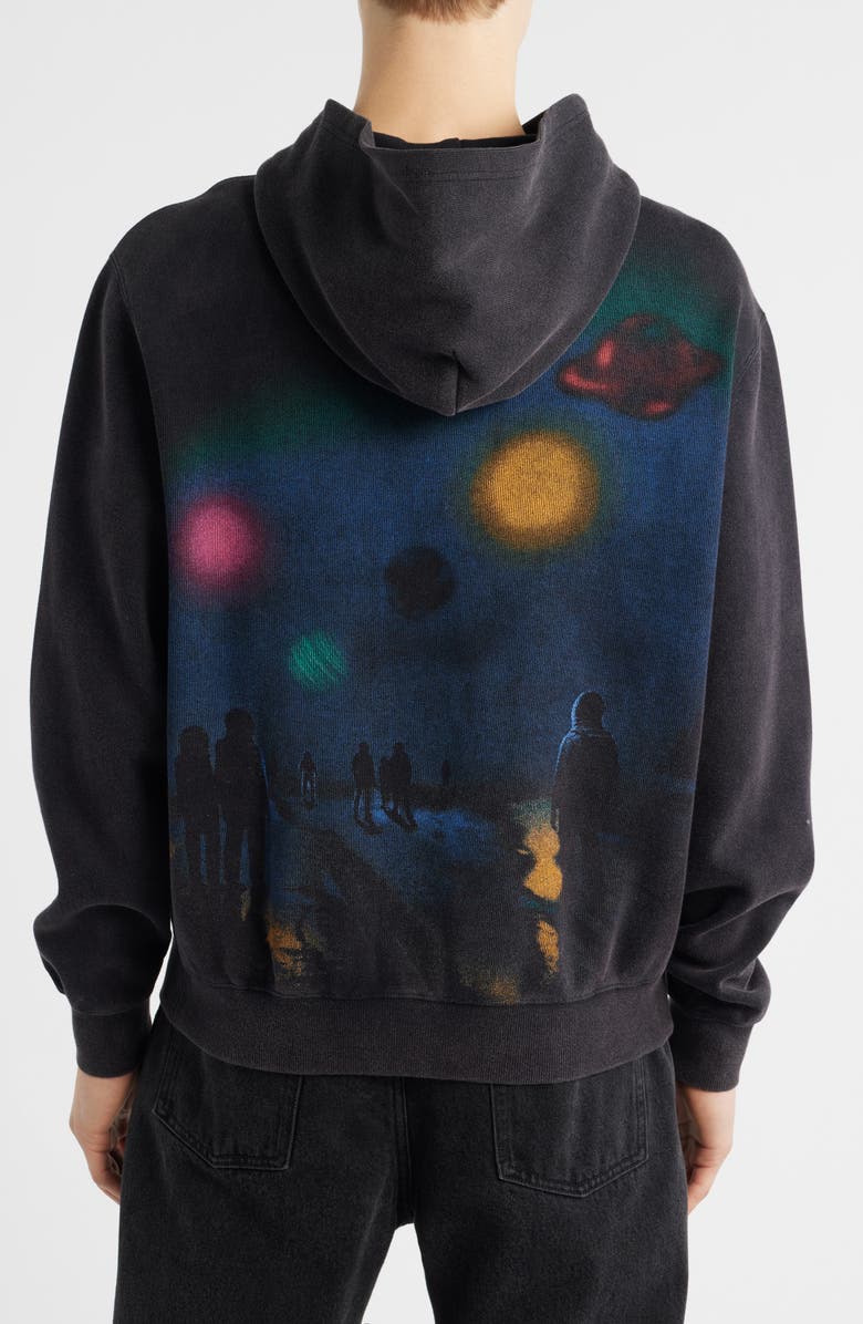 Billionaire Boys Club Timelapse Cotton Graphic Hoodie, Alternate, color, Black