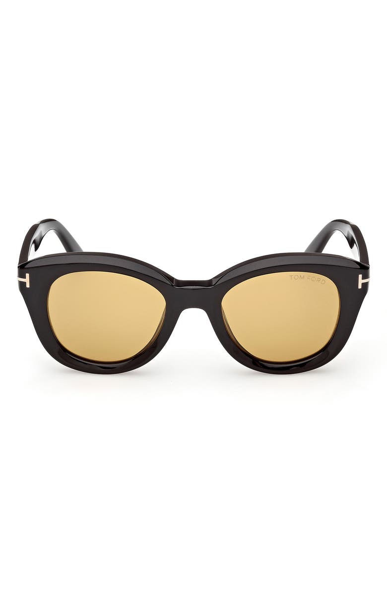 TOM FORD 49mm Small Round Sunglasses, Main, color, 