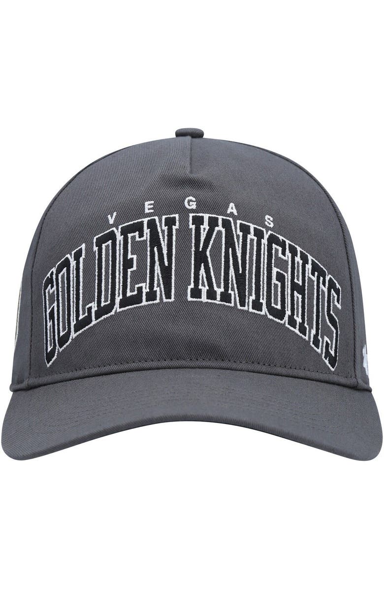 '47 Men's '47 Charcoal Vegas Golden Knights Block Arch Hitch Snapback Hat, Alternate, color, Charcoal