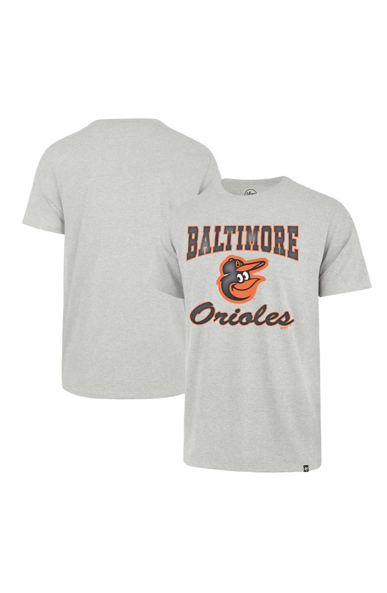 '47 Men's '47 Heather Gray Baltimore Orioles Sandy Daze Franklin T-Shirt, Main, color,