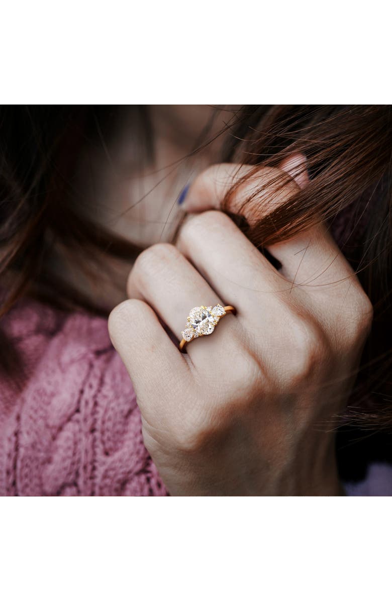 Julianna B. 1-3/4 CTW Lab-Grown Diamond Cluster Ring 14k, Alternate, color, Yellow Gold