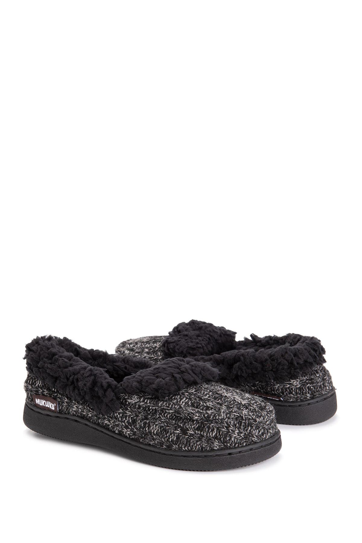 MUK LUKS Anais Faux Fur Moccasin Slipper, Alternate, color, 
