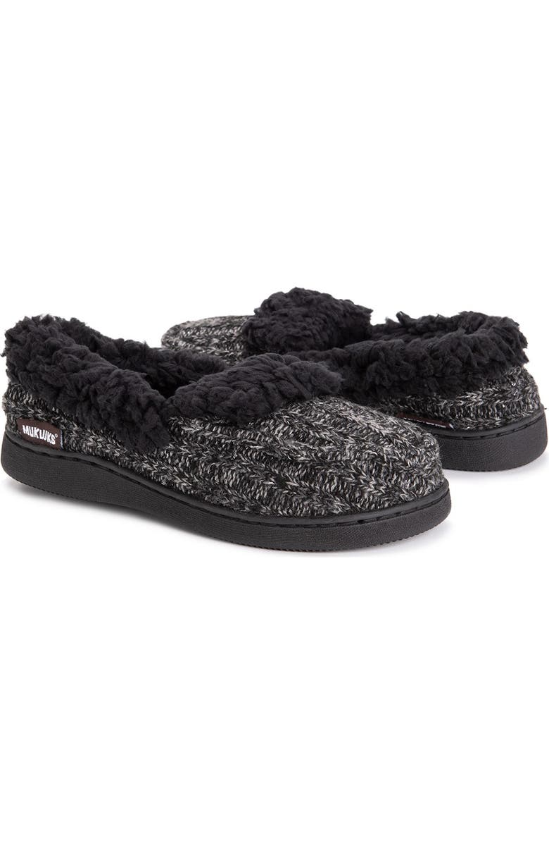 MUK LUKS Anais Faux Fur Moccasin Slipper, Alternate, color,