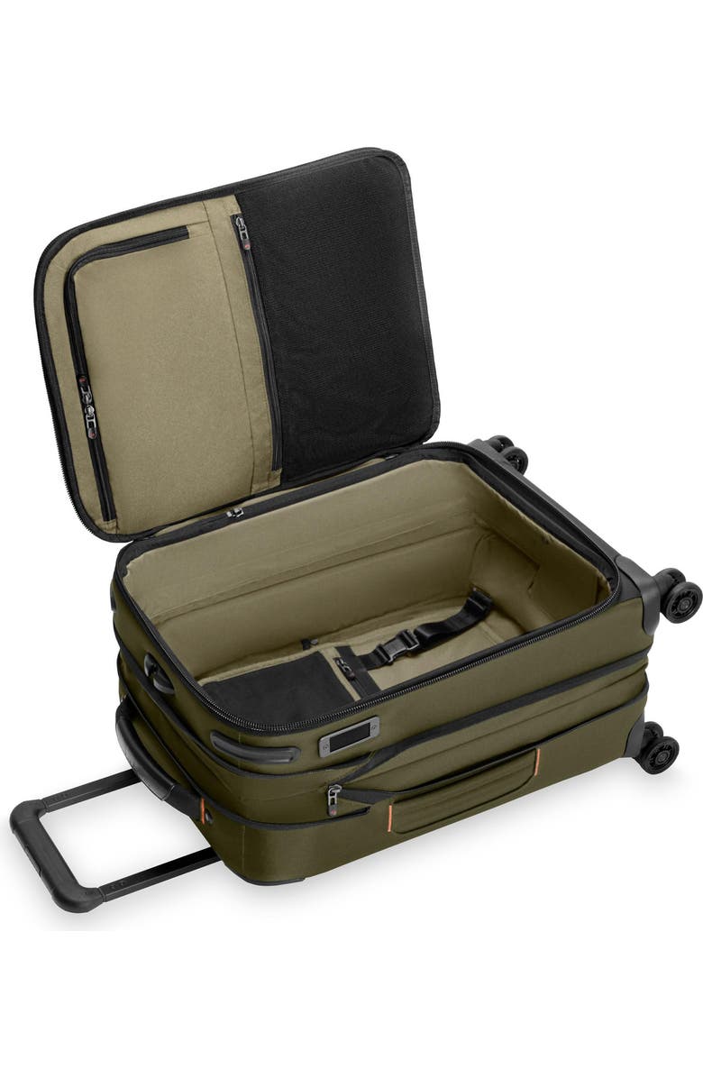 Briggs & Riley ZDX Essential 22-Inch Expandable Carry-On Spinner Suitcase, Alternate, color, Hunter