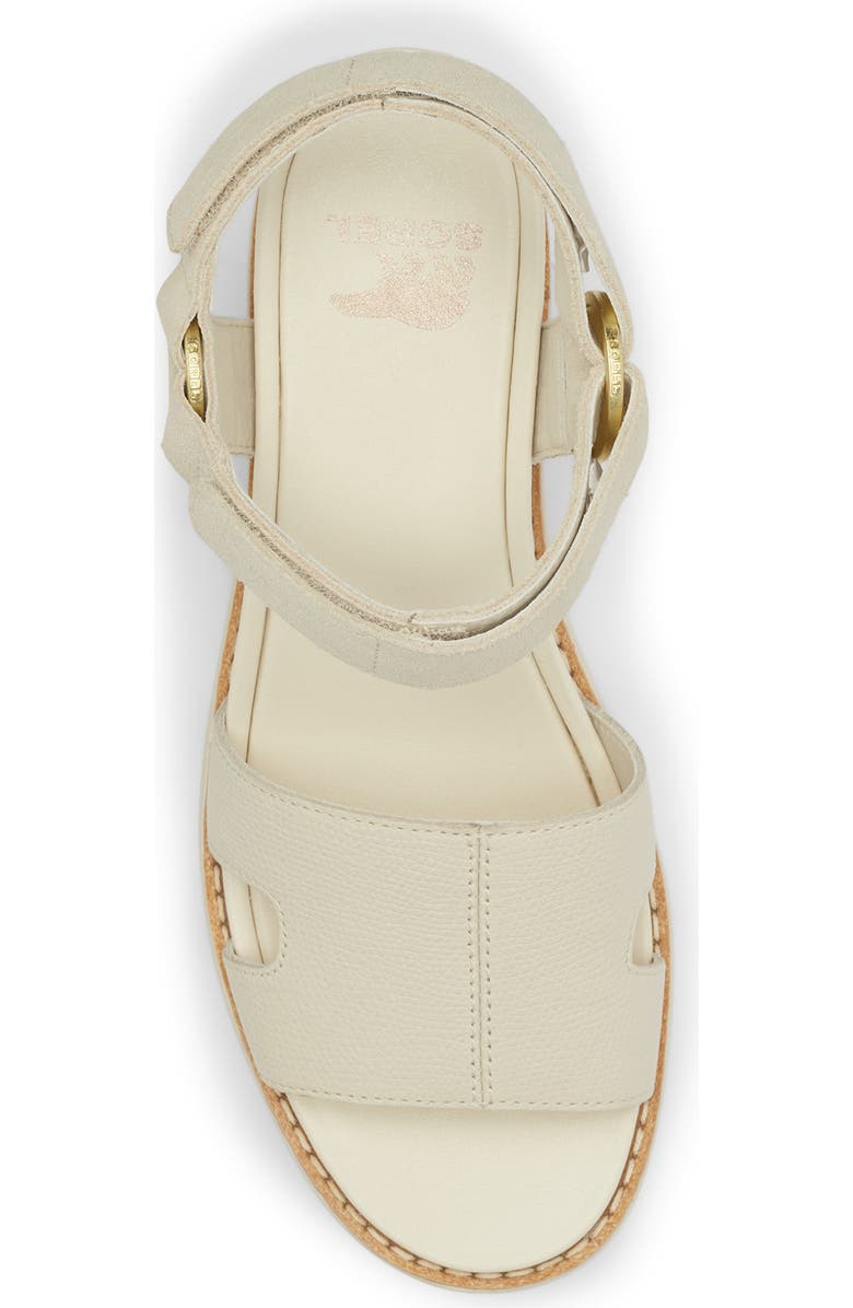 SOREL Joanie IV Ankle Strap Platform Wedge Sandal, Alternate, color, Chalk/ Chalk