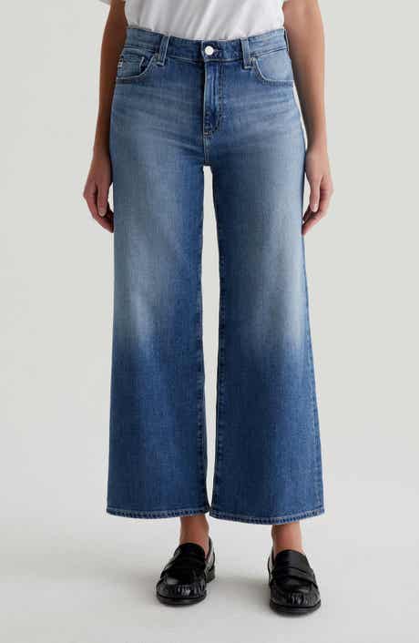 Saige Mid Rise Ankle Wide Leg Jeans