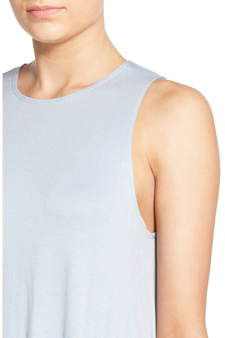 High Neck Dress, Alternate, color, CHAMBRAY