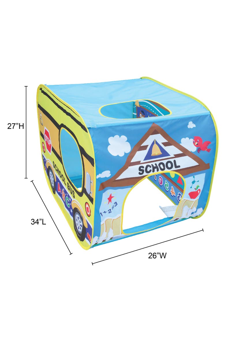 Banzai My Little School House Play Tent, Alternate, color, Multicolored