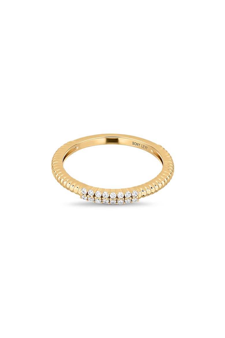 18K Gold Cleo Diamond Stackable Ring (Online Trunk Show), Alternate, color, 18K YELLOW GOLD