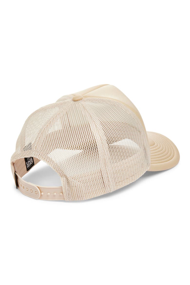 Champagne Problems Trucker Hat, Alternate, color, KHAKI/ PINK