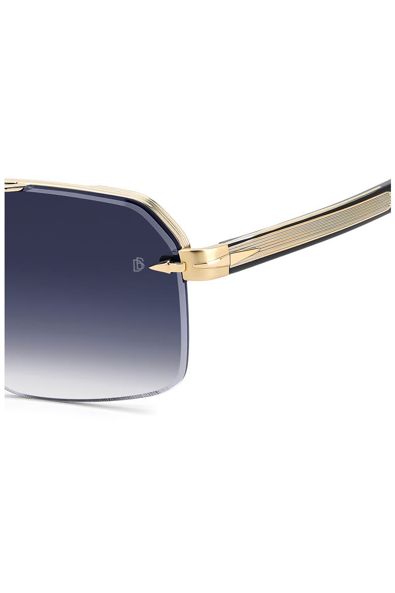61mm Navigator Sunglasses, Alternate, color, GOLD BLACK/ BL SF AR
