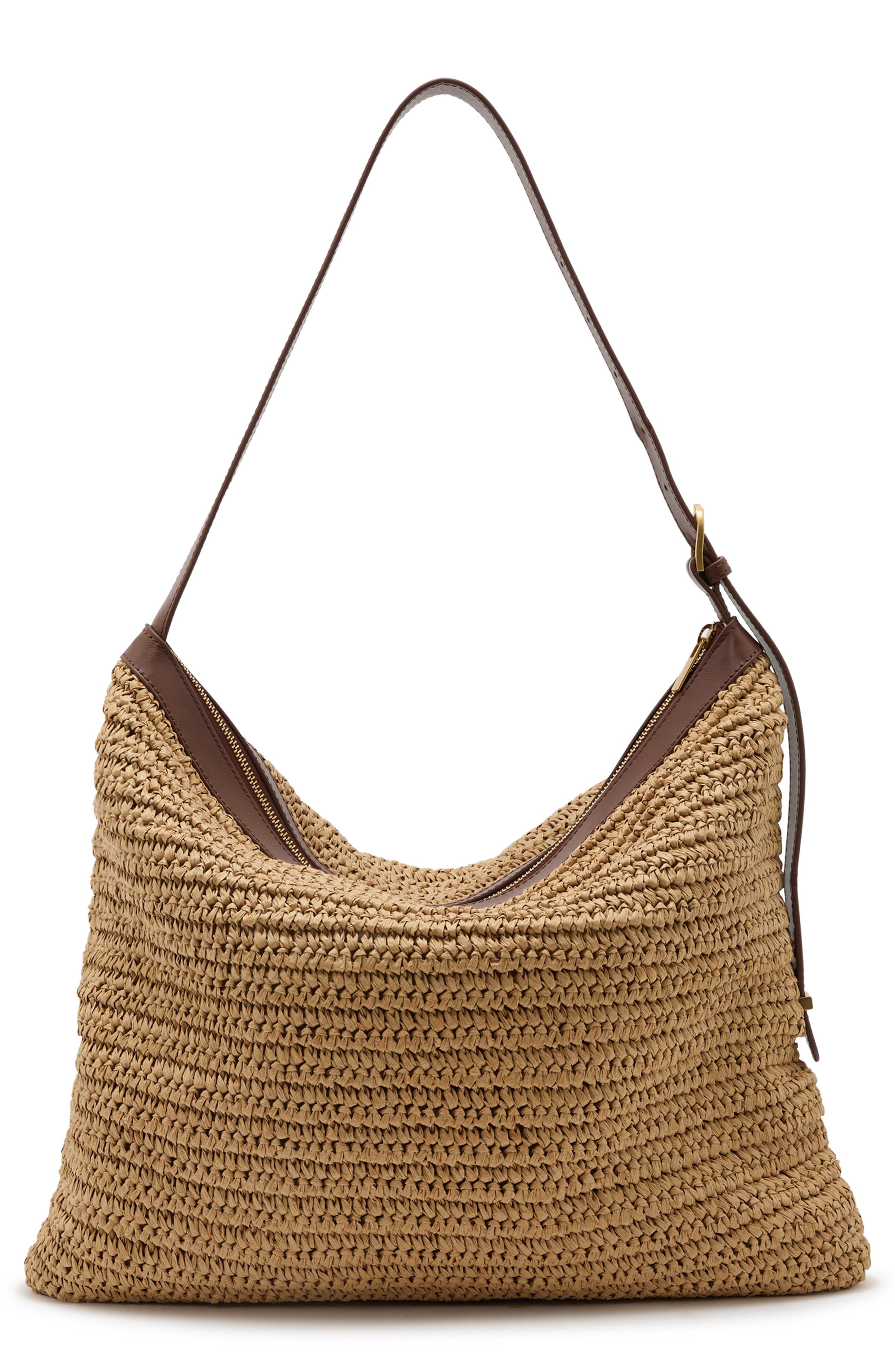 Reiss Margot Shoulder Bag, Main, color, Natural