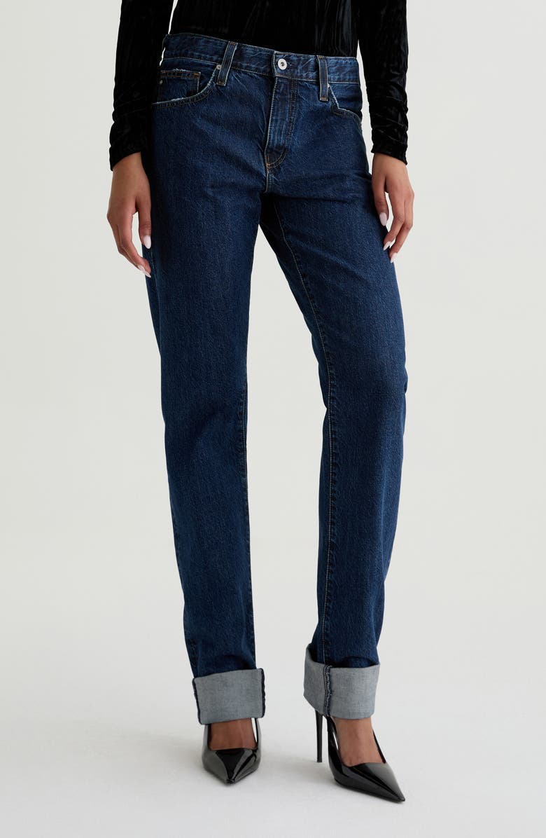 AG The Boyfriend Mid Rise Relaxed Straight Leg Jeans, Main, color, Escapism