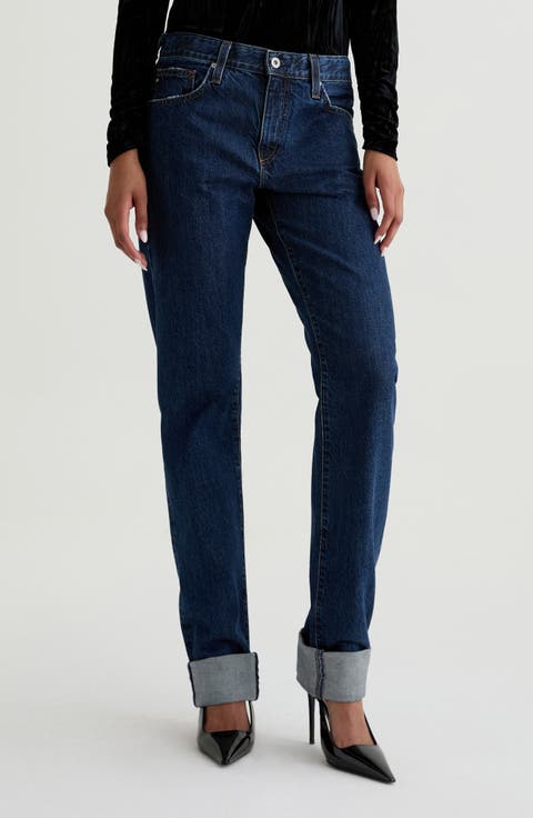 The Boyfriend Mid Rise Relaxed Straight Leg Jeans (Escapism)