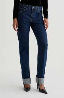 AG The Boyfriend Mid Rise Relaxed Straight Leg Jeans