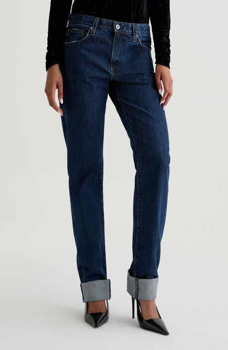 AG The Boyfriend Mid Rise Relaxed Straight Leg Jeans