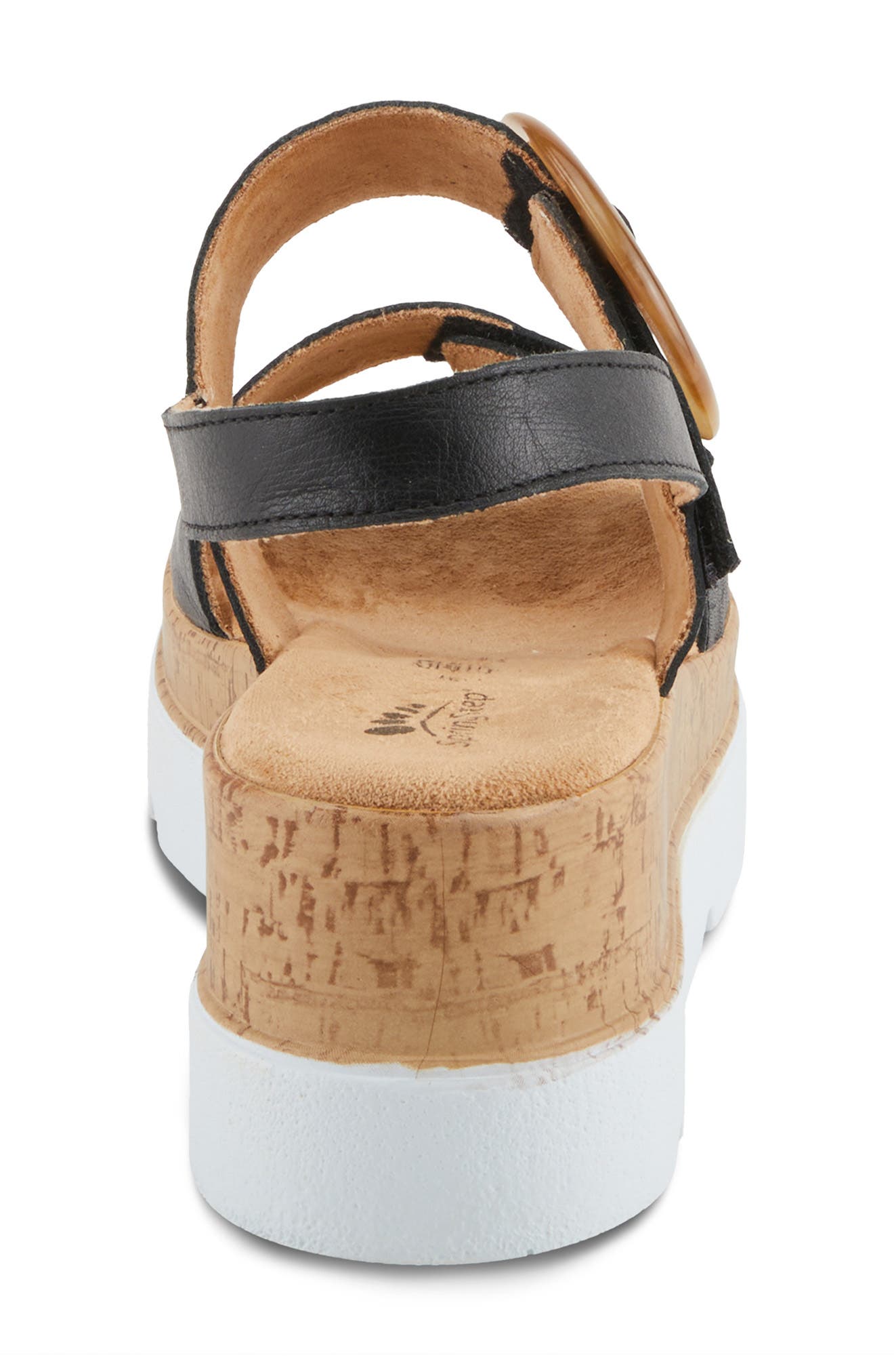 Spring Step Abarah Slingback Platform Sandal, Alternate, color, Black