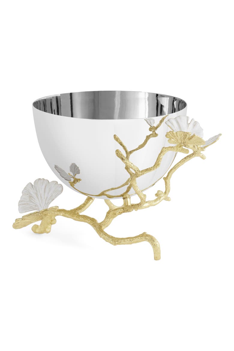 Butterfly Ginkgo Small Bowl, Alternate, color, SILVER