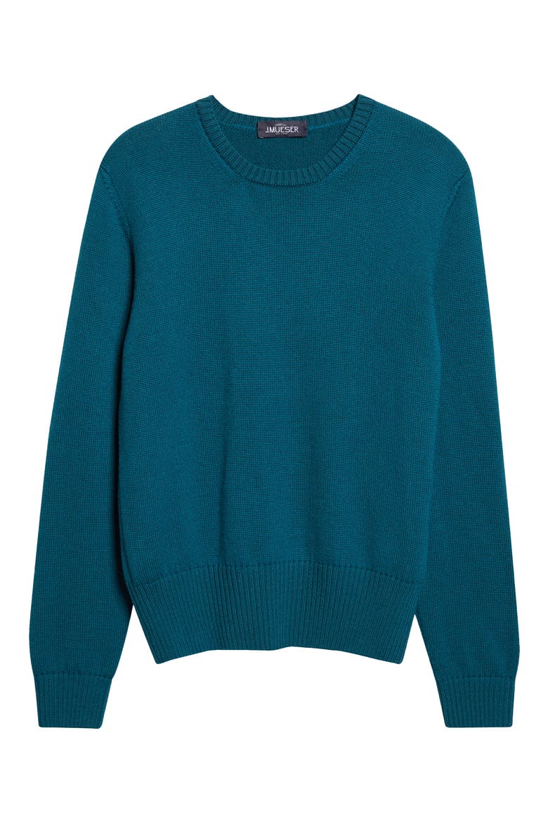 Chunky Merino Wool Sweater, Main, color, DARK GREEN